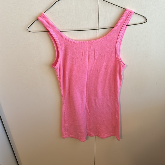 Mossimo Supply Co. Women’s Size Small Neon Bubblegum Pink Tank Top - Picture 2 of 8